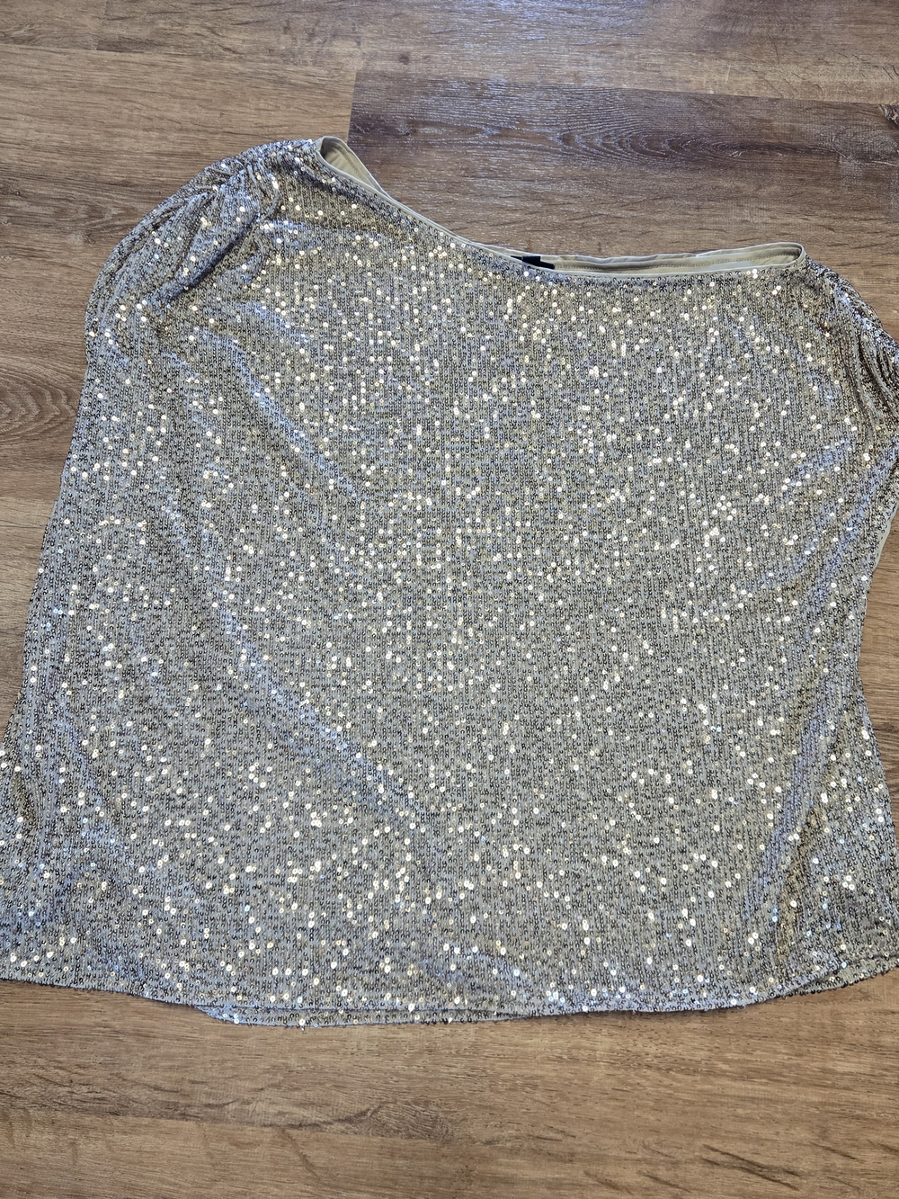 torrid Gold Sequin Short Sleeve Top 2x